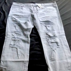 FashionNova Men Crater Skinny Destroyed Jeans